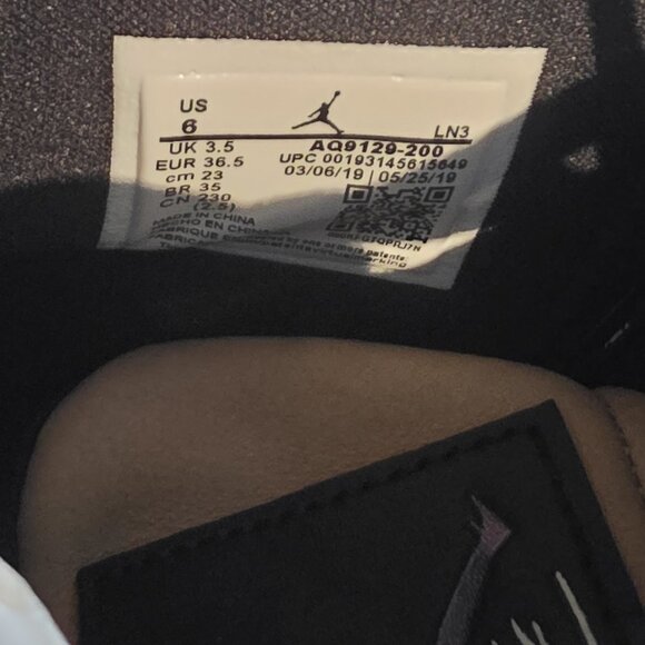 Air Jordan 4 Retro Mushroom W Mocha Brown Tan Black Rare Women’s Size 6 / 4.5Y - Picture 9 of 9